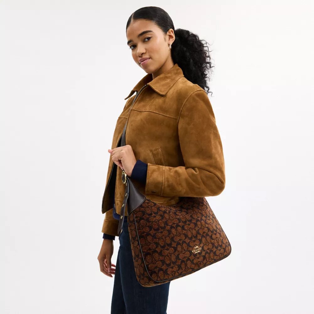 Sac porté épaule Ella en chenille emblématique