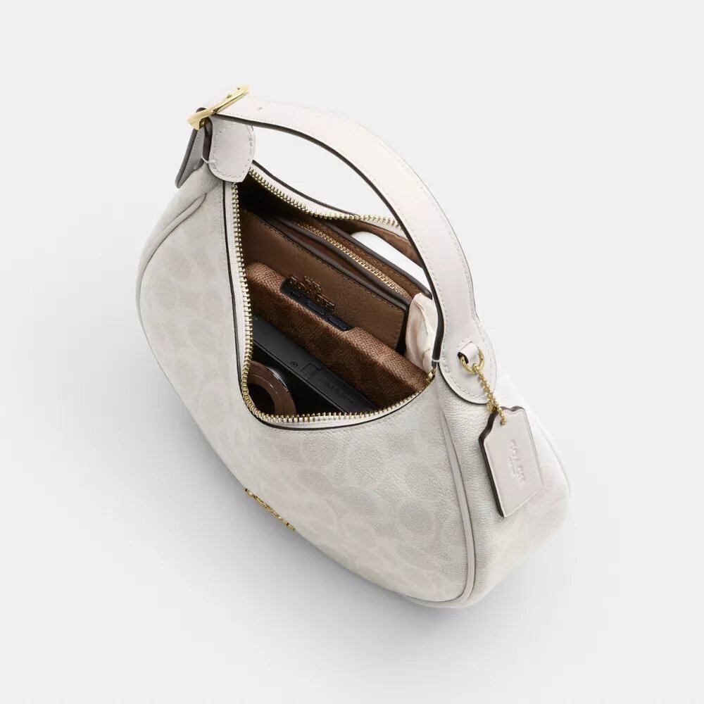 Sac porté épaule Emily en Signature Canvas
