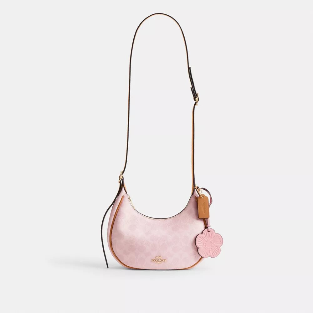 Sac porté épaule Emily en Signature Canvas avec Charms