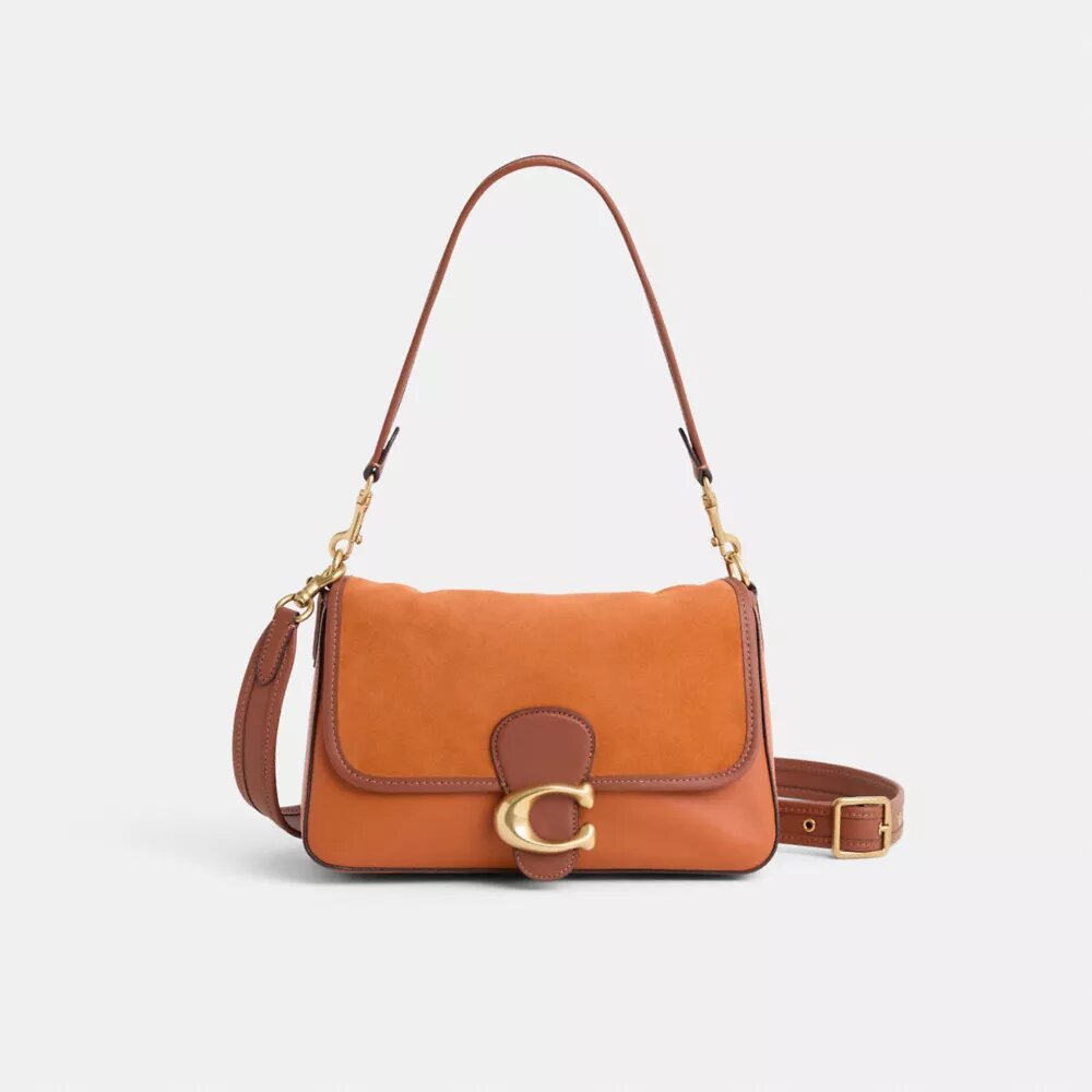 Sac porté épaule en Soft Tabby restauré