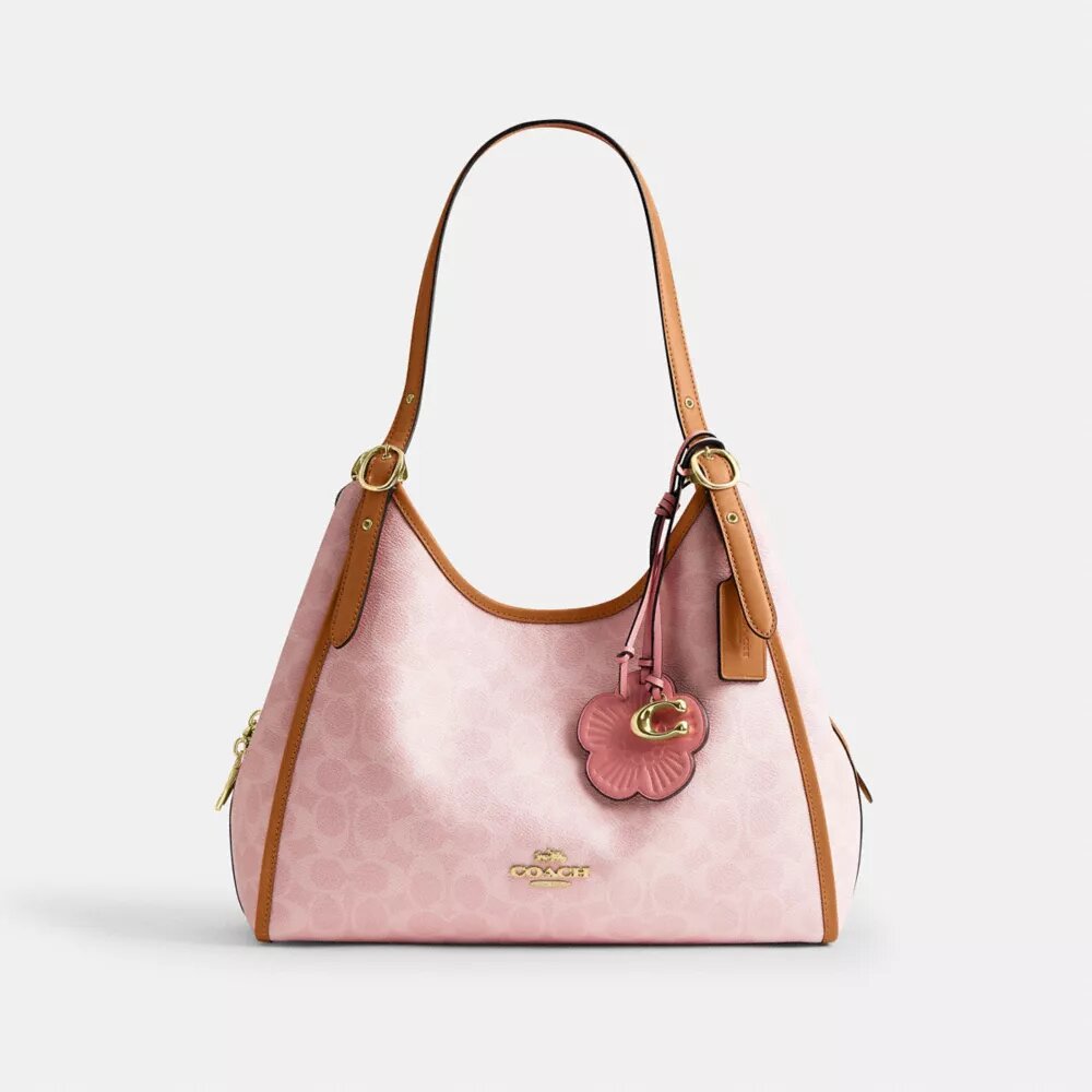 Sac porté épaule Erin en Signature Canvas avec Charms