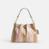 Sac porté épaule Evelyn avec patchwork rayé