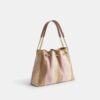Sac porté épaule Evelyn avec patchwork rayé