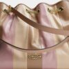 Sac porté épaule Evelyn avec patchwork rayé