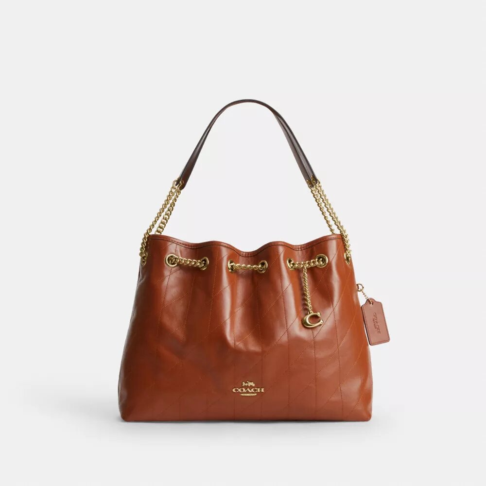 Sac porté épaule Evelyn matelassé avec breloque