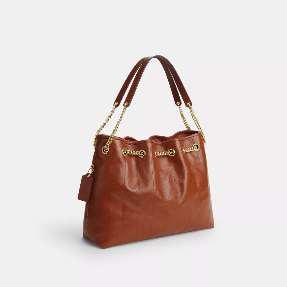 Sac porté épaule Evelyn matelassé avec breloque