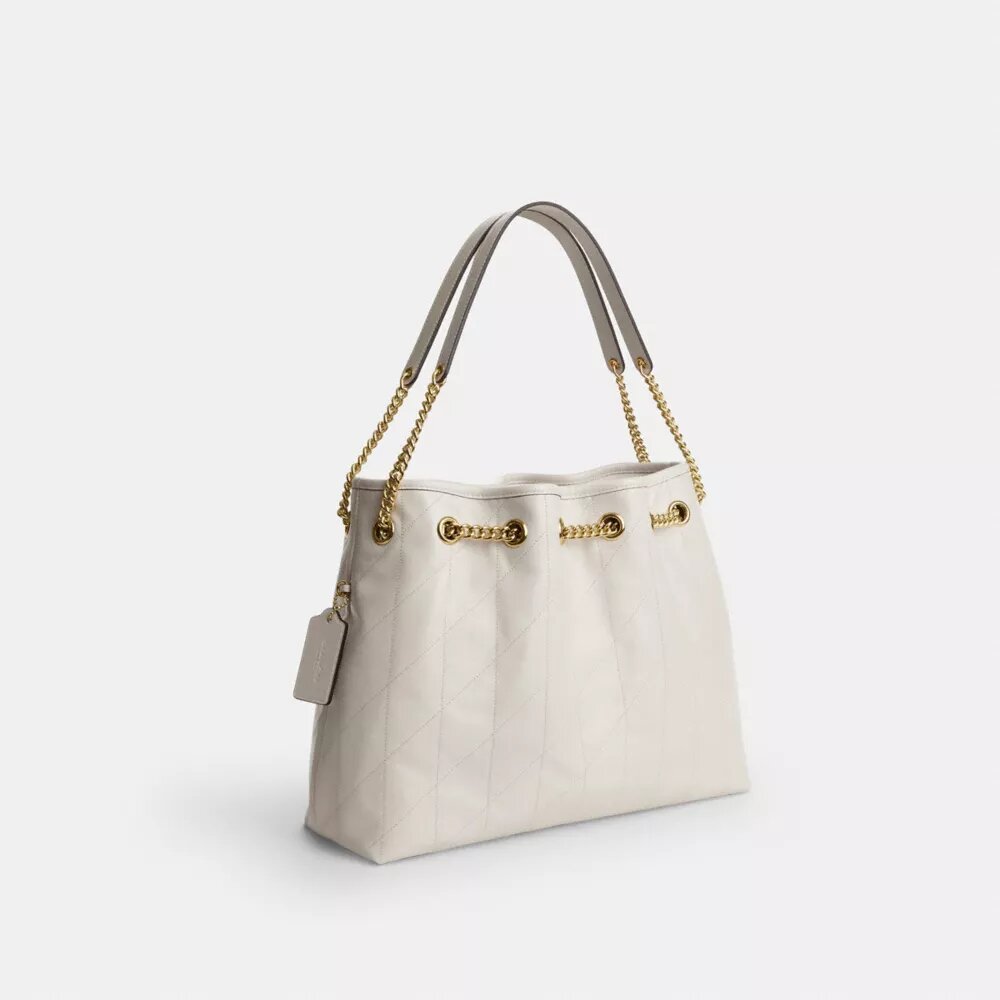 Sac porté épaule Evelyn matelassé avec breloque