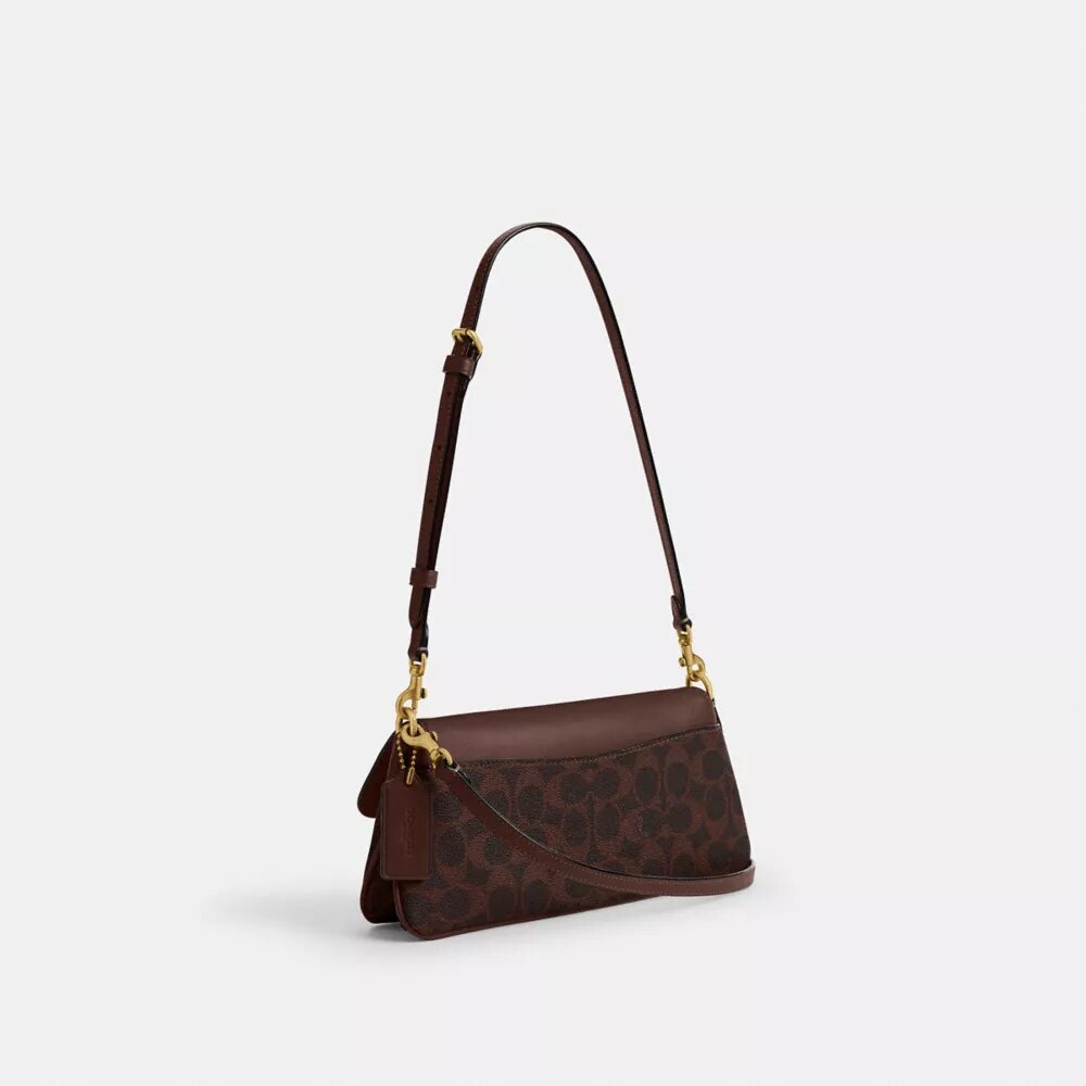 Sac porté épaule Jet en Signature Canvas