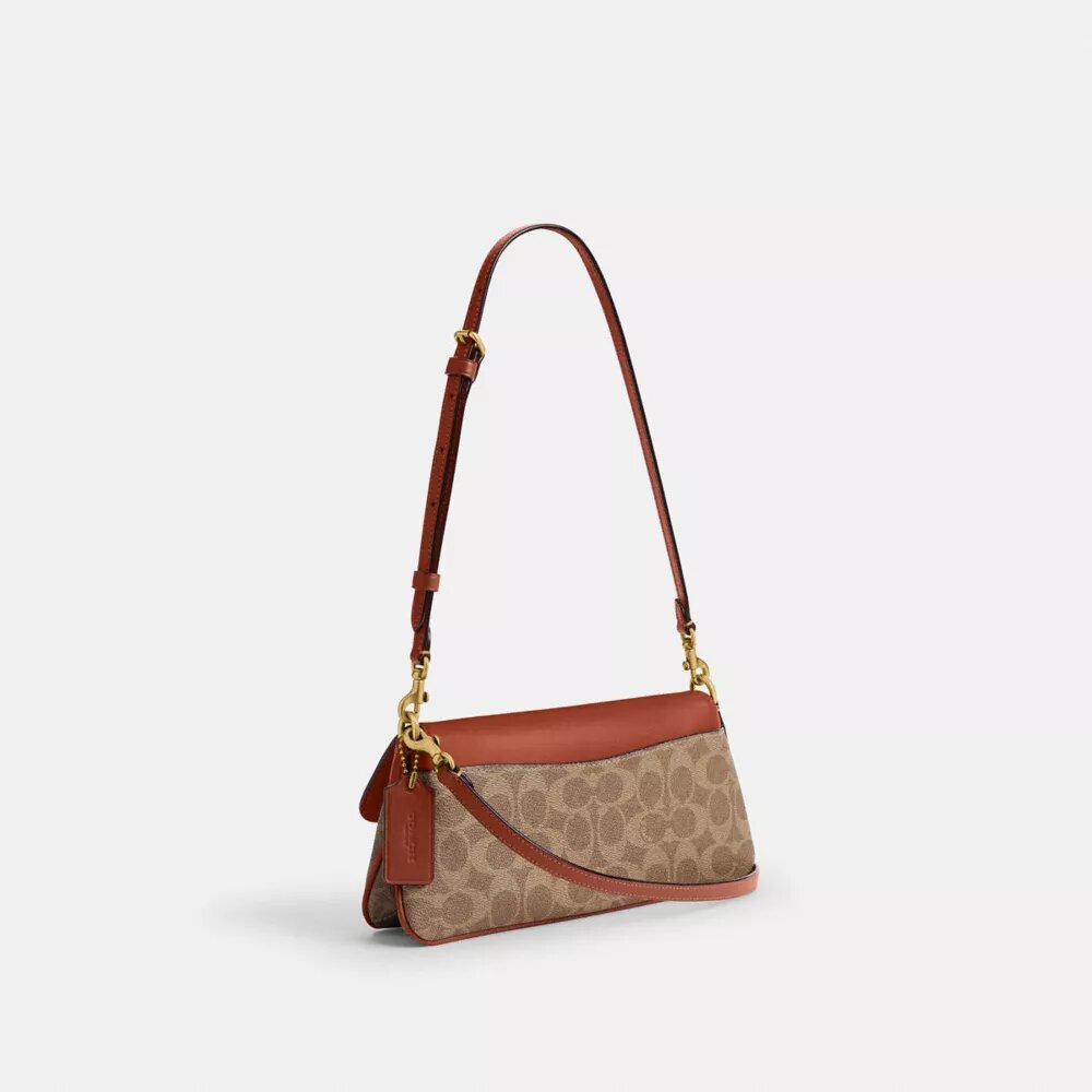 Sac porté épaule Jet en Signature Canvas