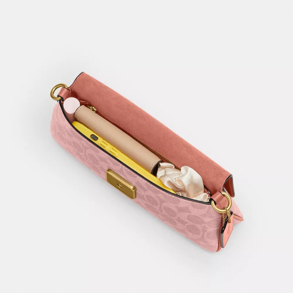 Sac porté épaule Jet en Signature Canvas