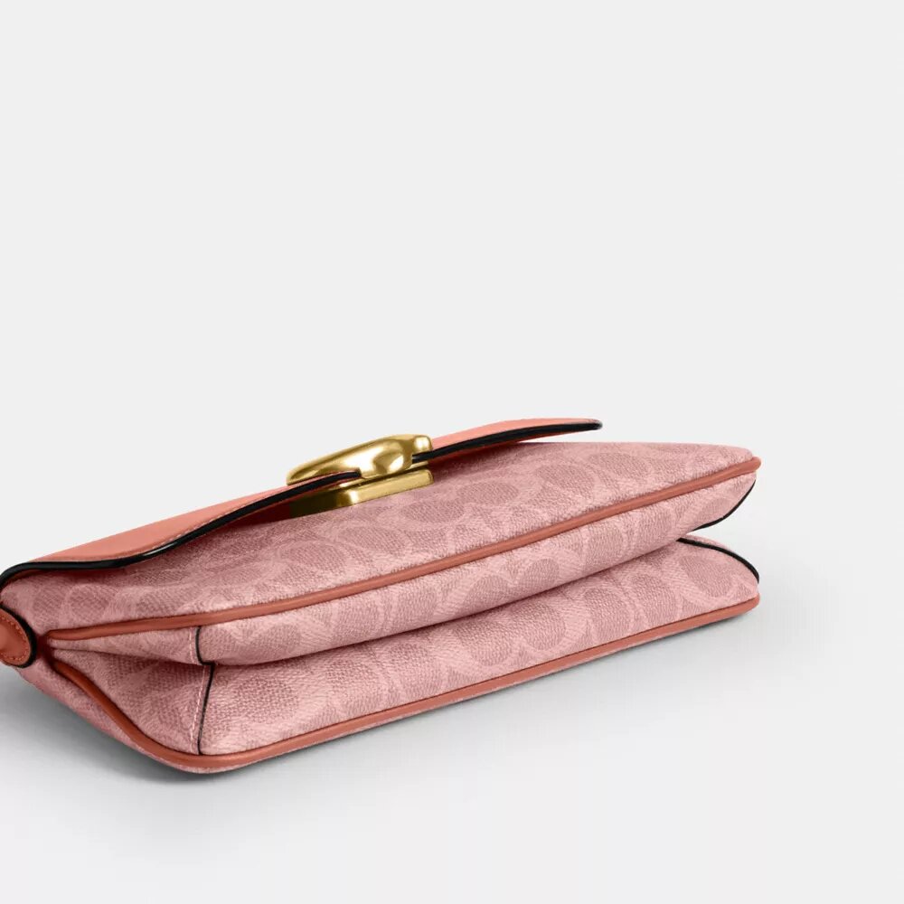 Sac porté épaule Jet en Signature Canvas