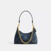 Sac porté épaule Juliet 25 en denim de coton régénératif matelassé