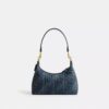 Sac porté épaule Juliet 25 en denim de coton régénératif matelassé