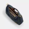 Sac porté épaule Juliet 25 en denim de coton régénératif matelassé