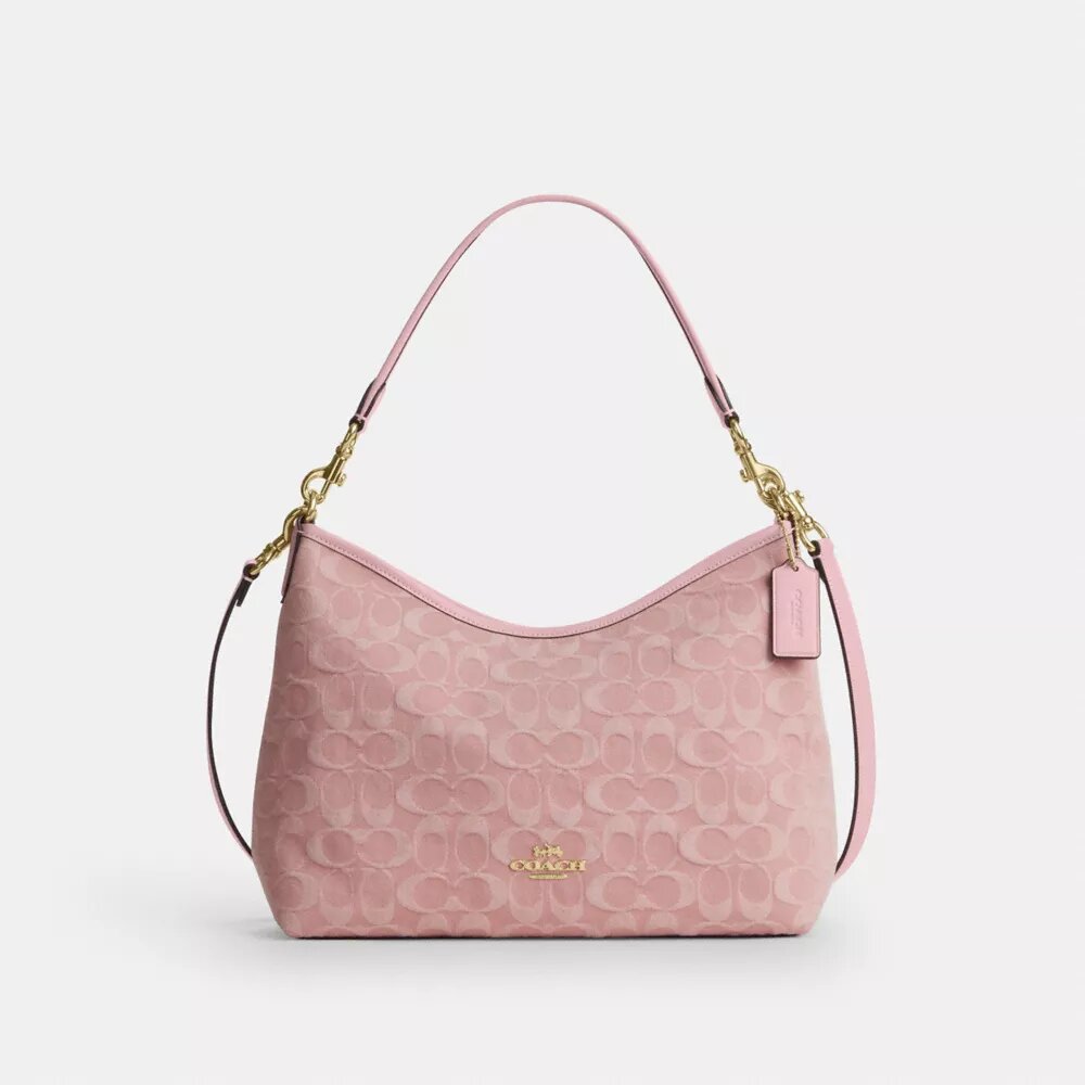 Sac porté épaule Laurel en denim emblématique