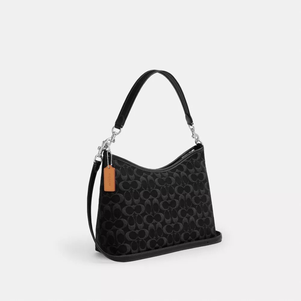 Sac porté épaule Laurel en denim emblématique