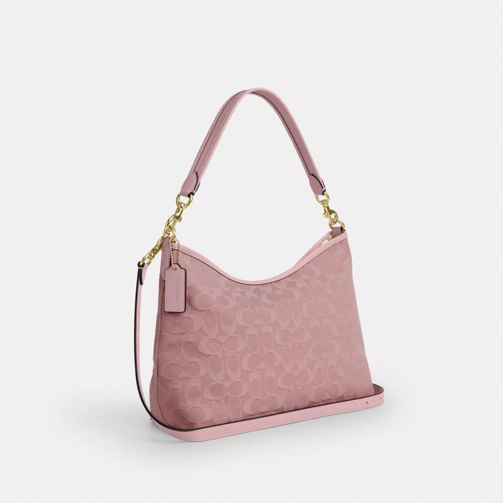 Sac porté épaule Laurel en denim emblématique