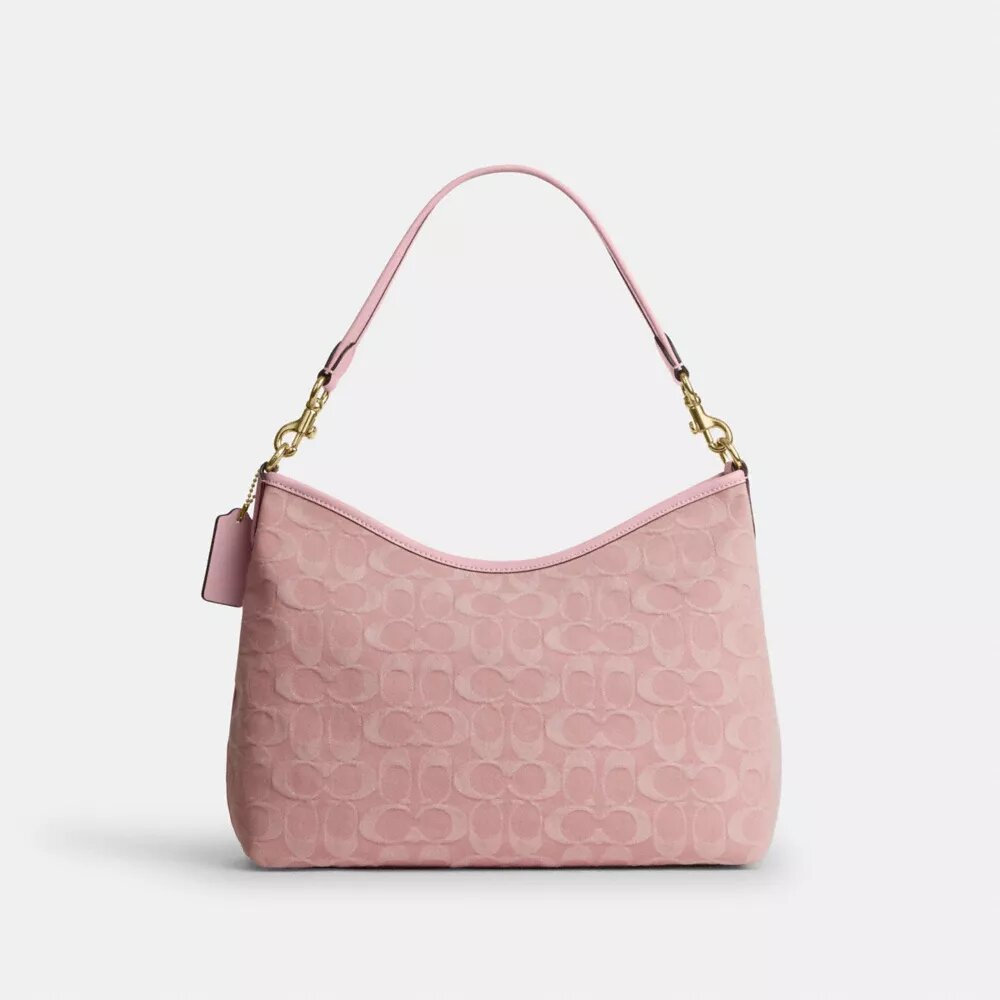 Sac porté épaule Laurel en denim emblématique