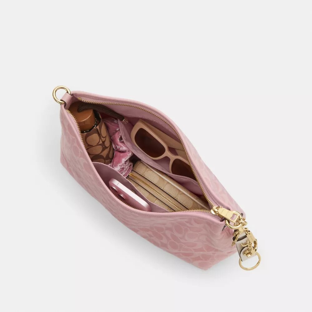 Sac porté épaule Laurel en denim emblématique