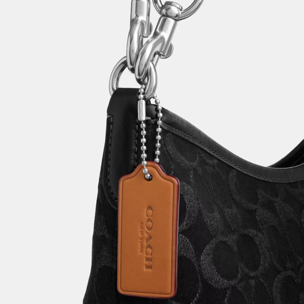 Sac porté épaule Laurel en denim emblématique