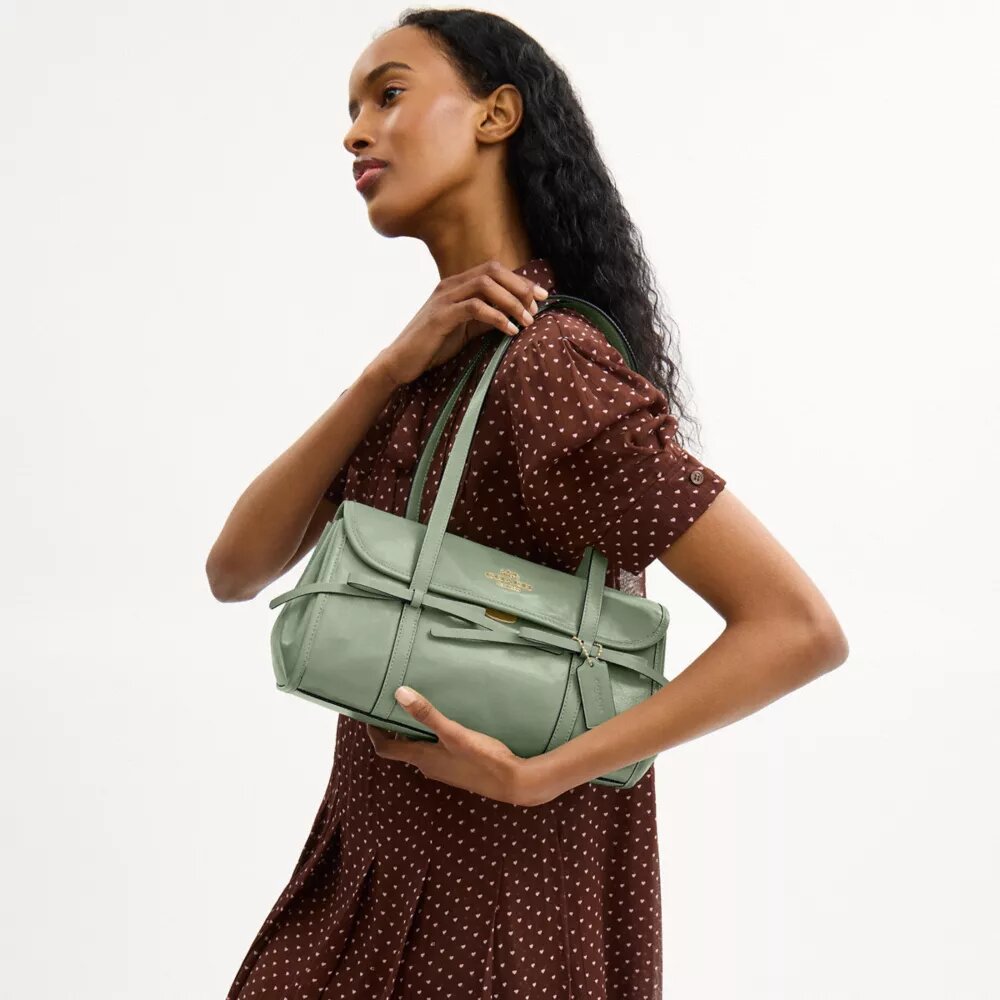 Sac porté épaule à rabat Bridget avec nœuds