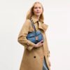 Sac porté épaule à rabat Bridget en denim emblématique
