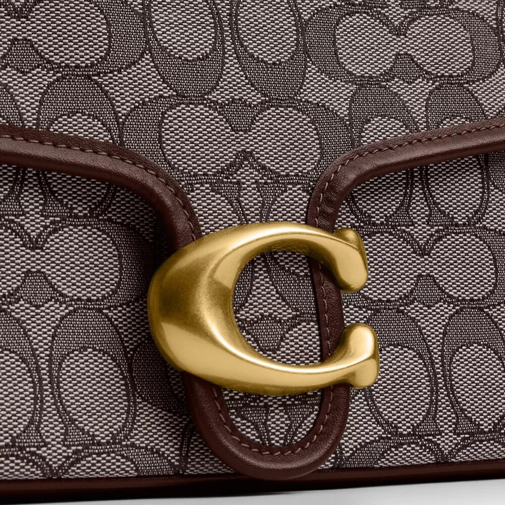 Sac porté épaule Soft Tabby en jacquard emblématique