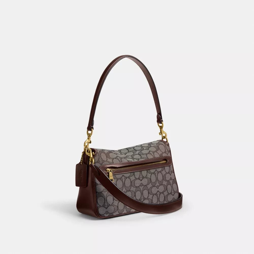 Sac porté épaule Soft Tabby en jacquard emblématique
