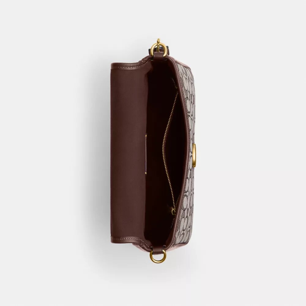 Sac porté épaule Soft Tabby en jacquard emblématique