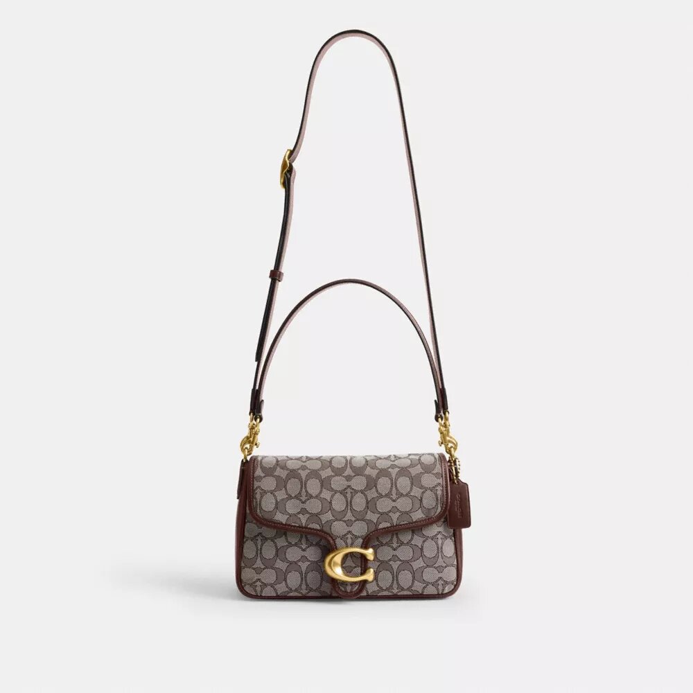 Sac porté épaule Soft Tabby en jacquard emblématique