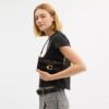 Sac porté épaule Tabby 20 en cuir de veau velours imprimé léopard