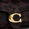 Sac porté épaule Tabby 20 en cuir de veau velours imprimé léopard