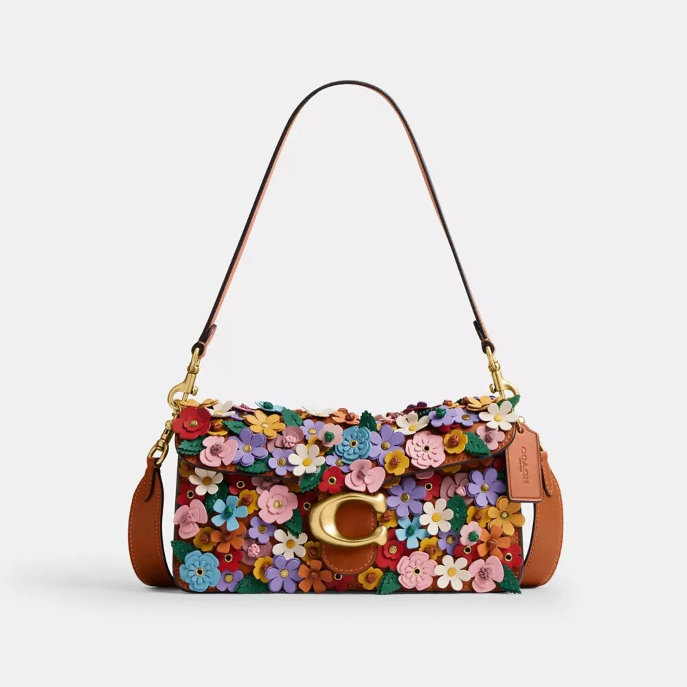 Sac porté épaule Tabby 26 avec application florale