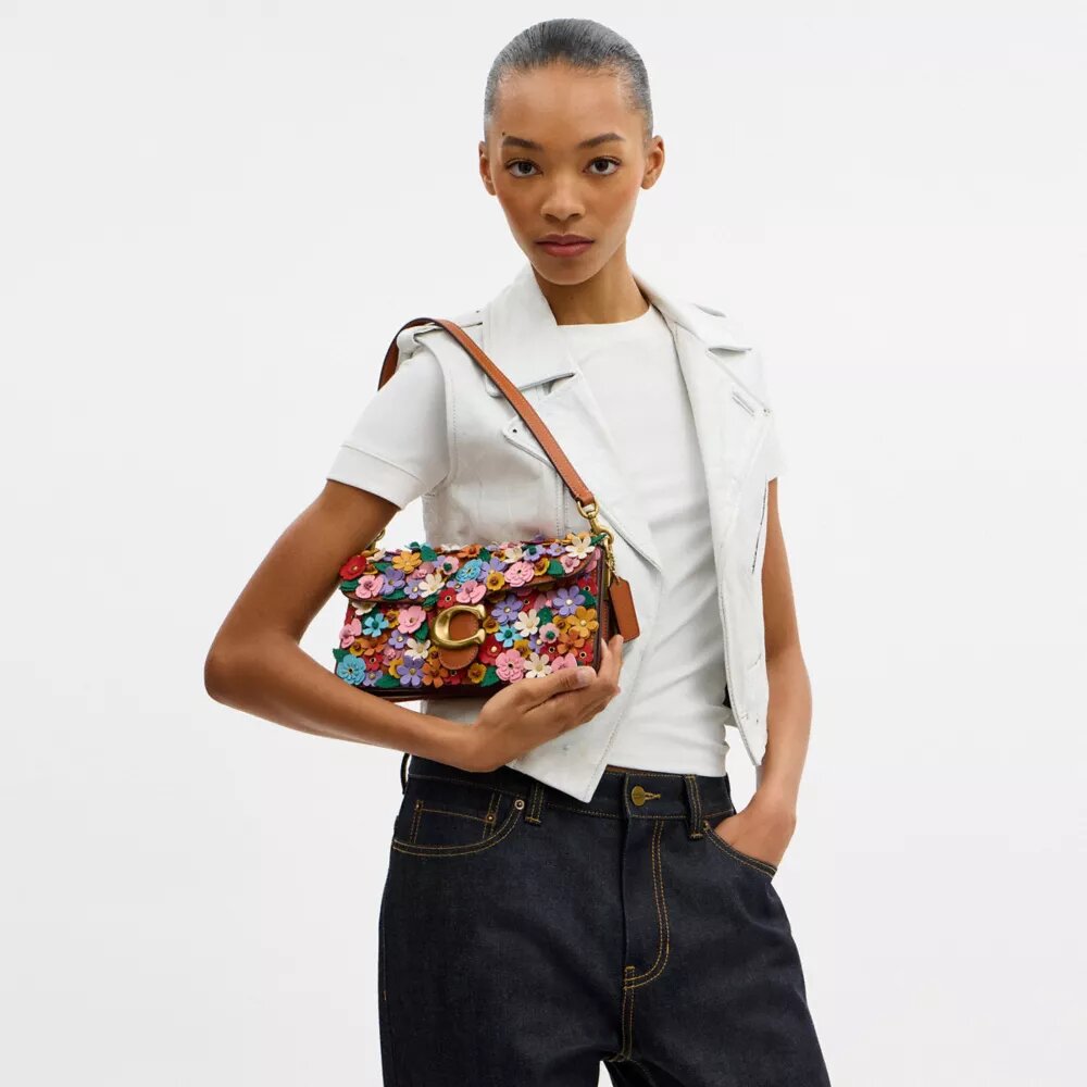 Sac porté épaule Tabby 26 avec application florale