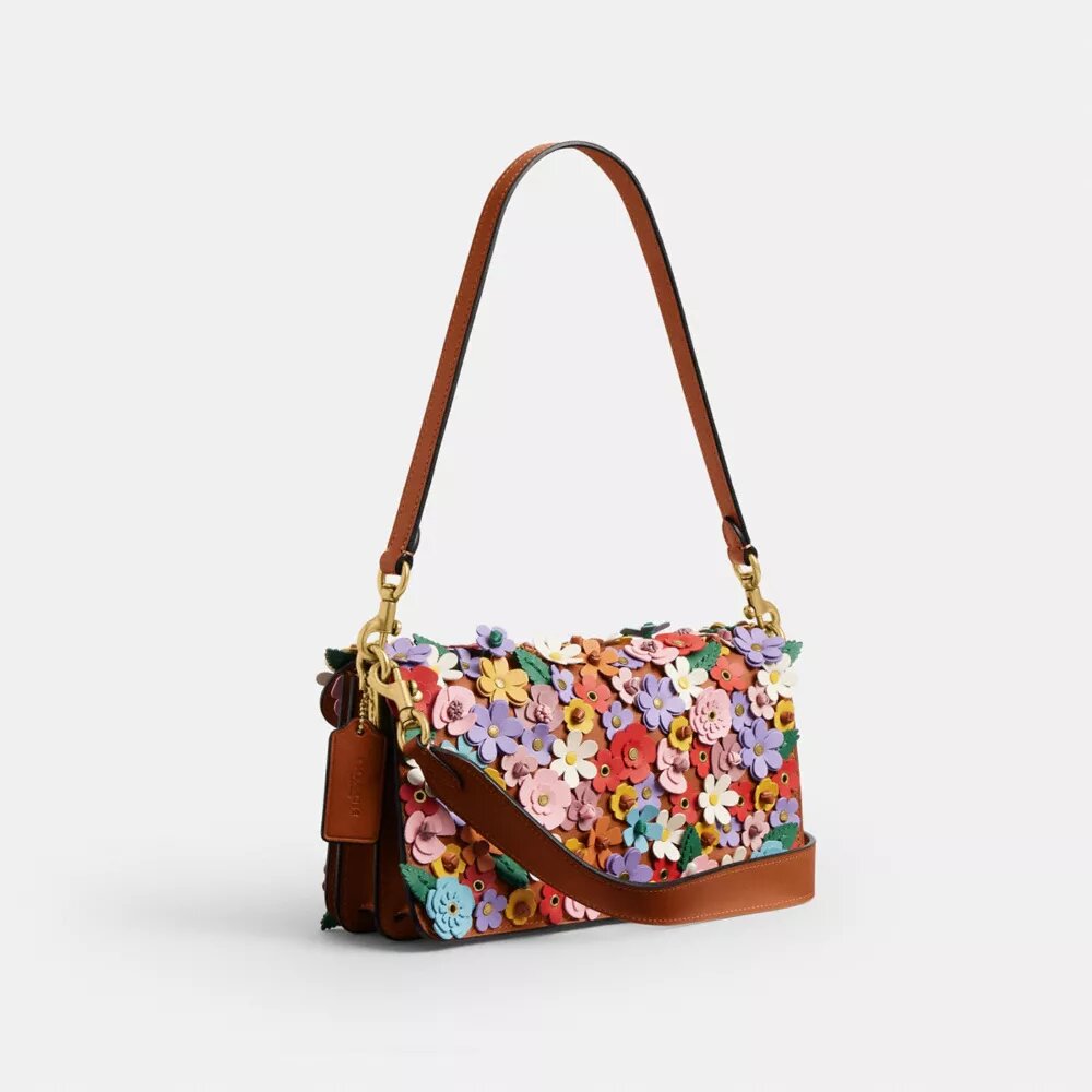 Sac porté épaule Tabby 26 avec application florale
