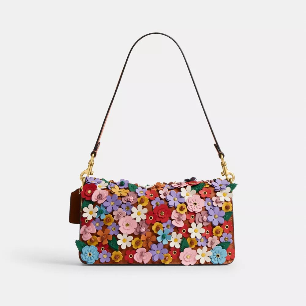Sac porté épaule Tabby 26 avec application florale