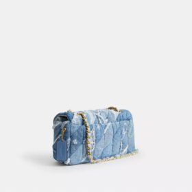 Sac porté épaule Tabby 26 avec matelassage en patchwork de denim recyclé