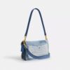 Sac porté épaule Tabby 26 avec patchwork en denim recyclé