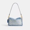 Sac porté épaule Tabby 26 avec patchwork en denim recyclé