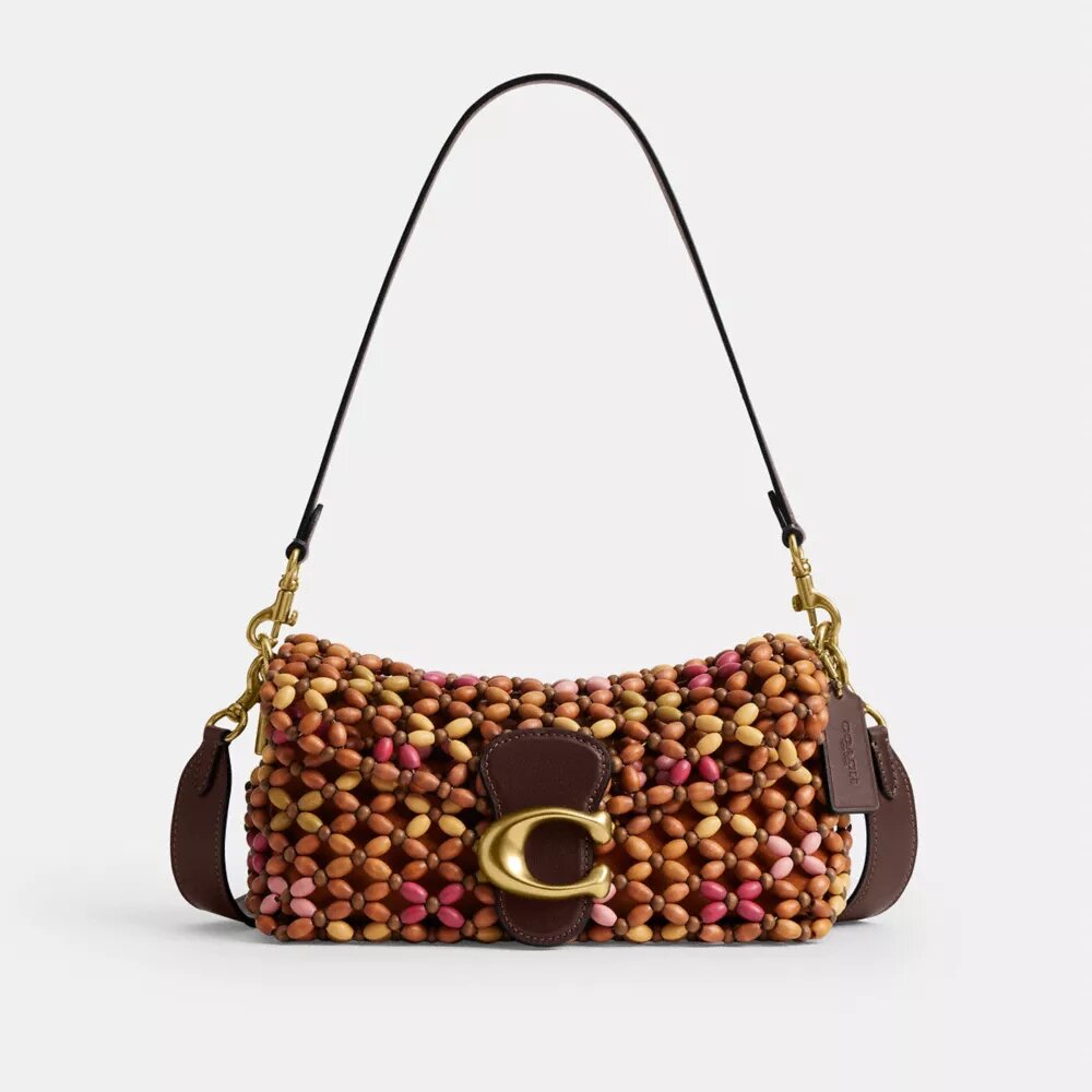 Sac porté épaule Tabby 26 avec perles en bois