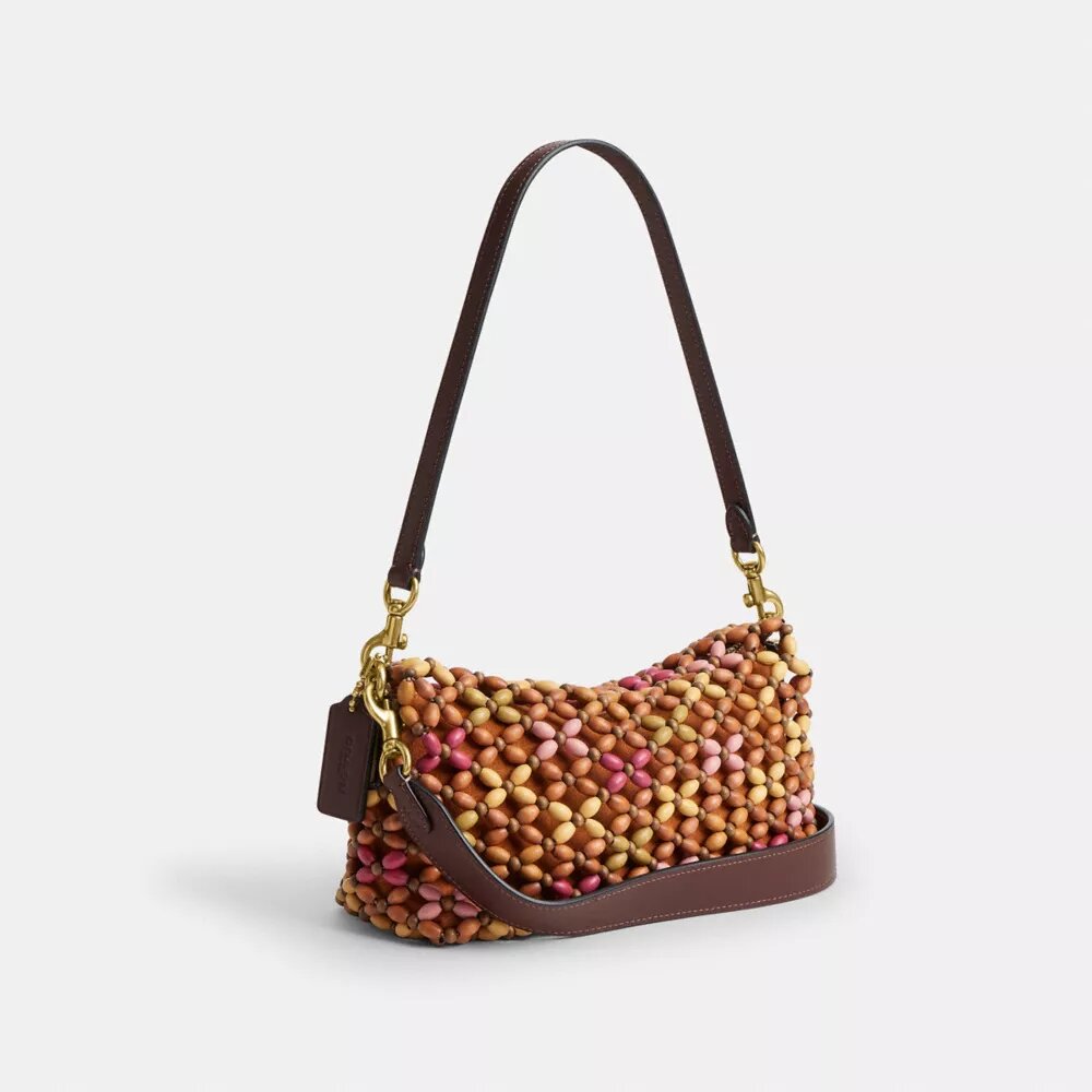 Sac porté épaule Tabby 26 avec perles en bois