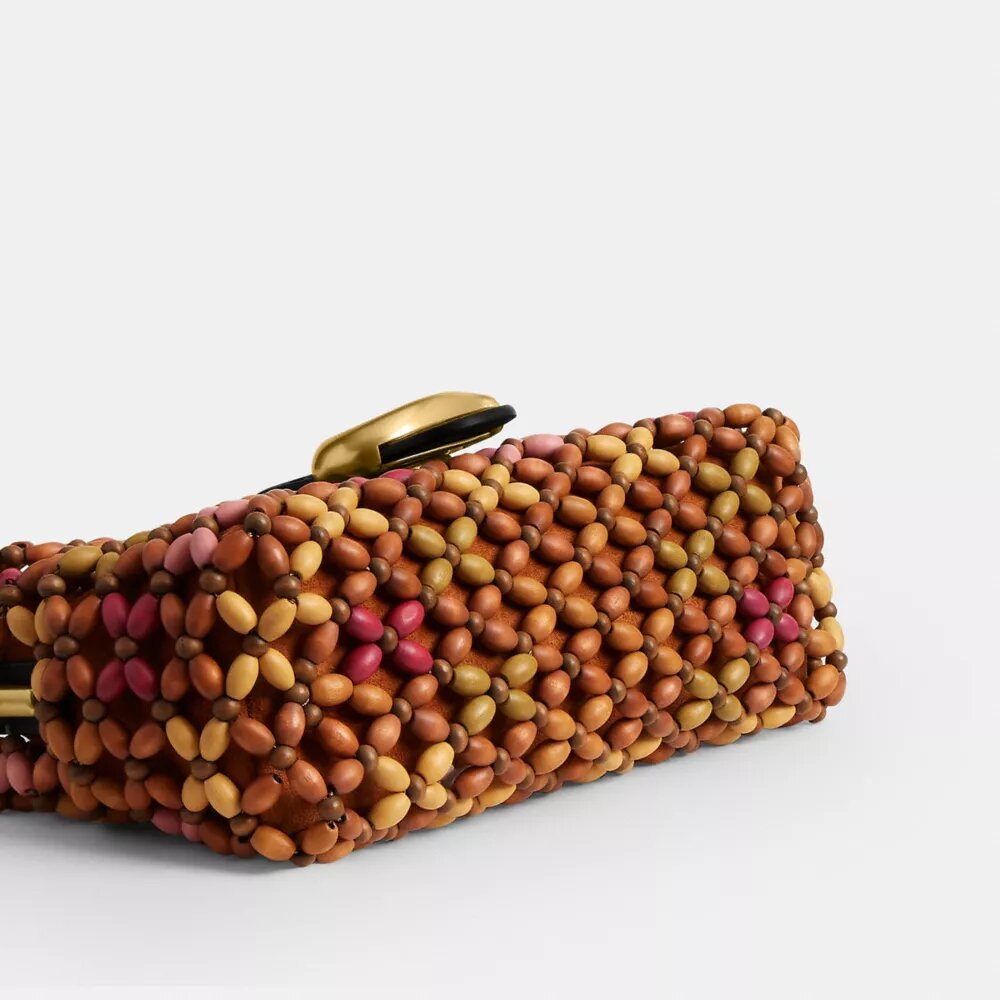 Sac porté épaule Tabby 26 avec perles en bois
