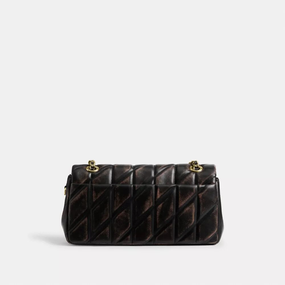 Sac porté épaule Tabby 26 en cuir patiné avec matelassage