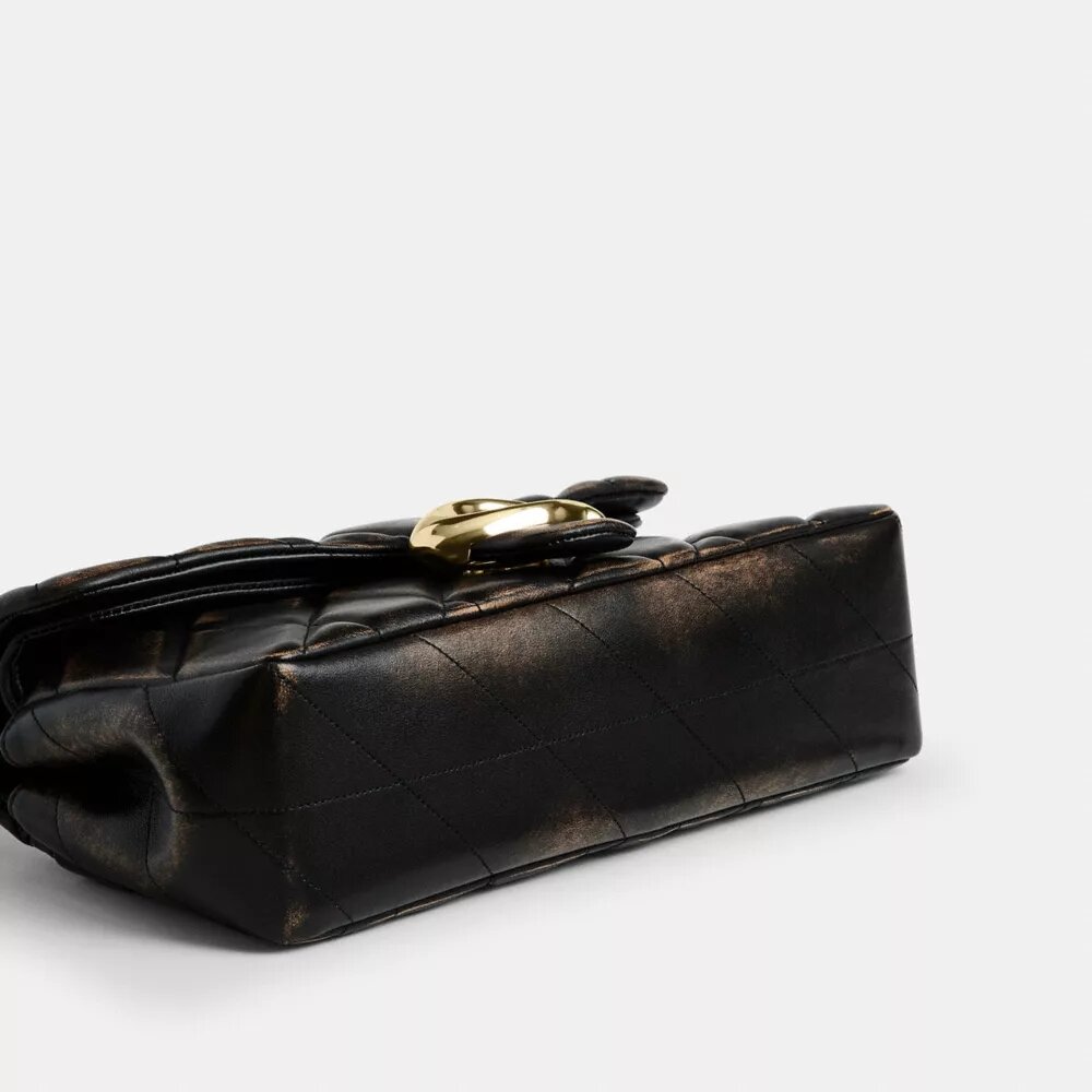 Sac porté épaule Tabby 26 en cuir patiné avec matelassage