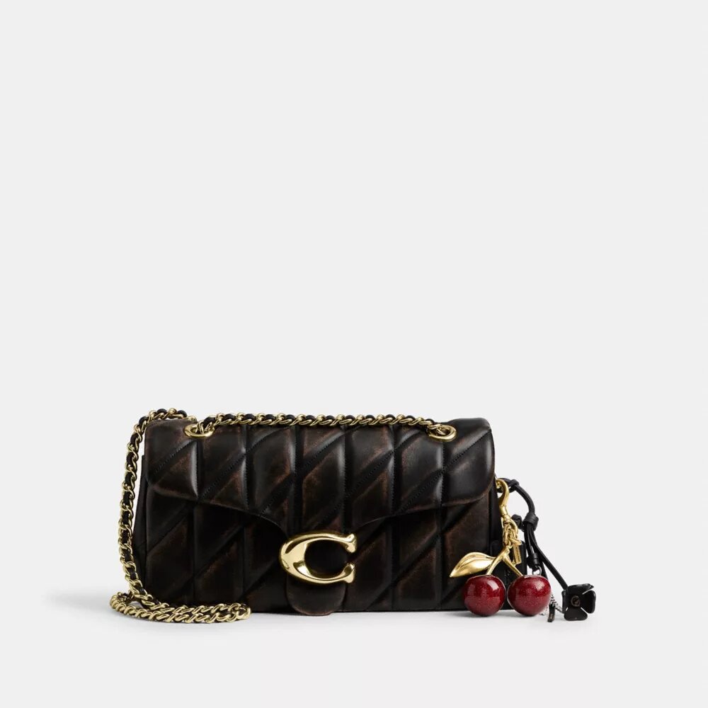 Sac porté épaule Tabby 26 en cuir patiné avec matelassage
