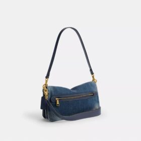 Sac porté épaule Tabby 26 en denim de coton régénératif