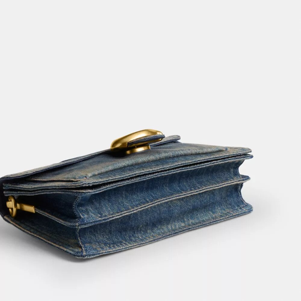 Sac porté épaule Tabby 26 en denim de coton régénératif