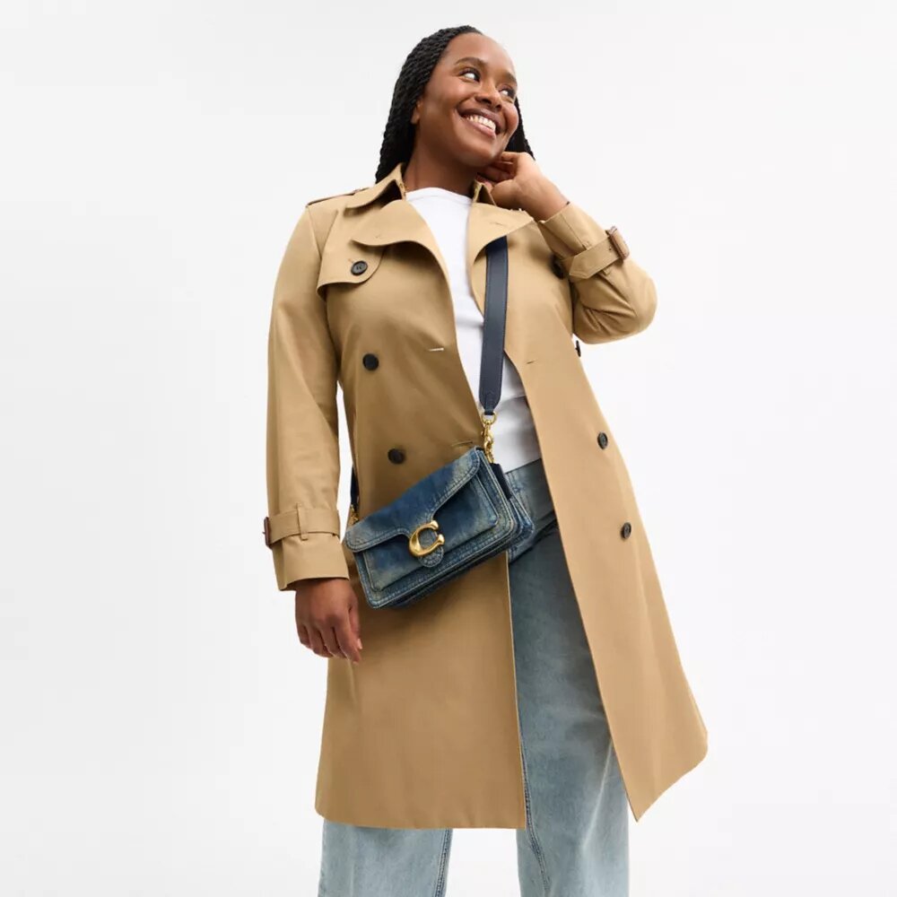 Sac porté épaule Tabby 26 en denim de coton régénératif