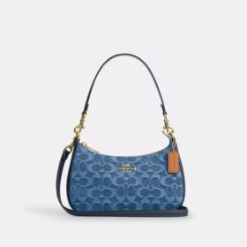 Sac porté épaule Teri en denim emblématique