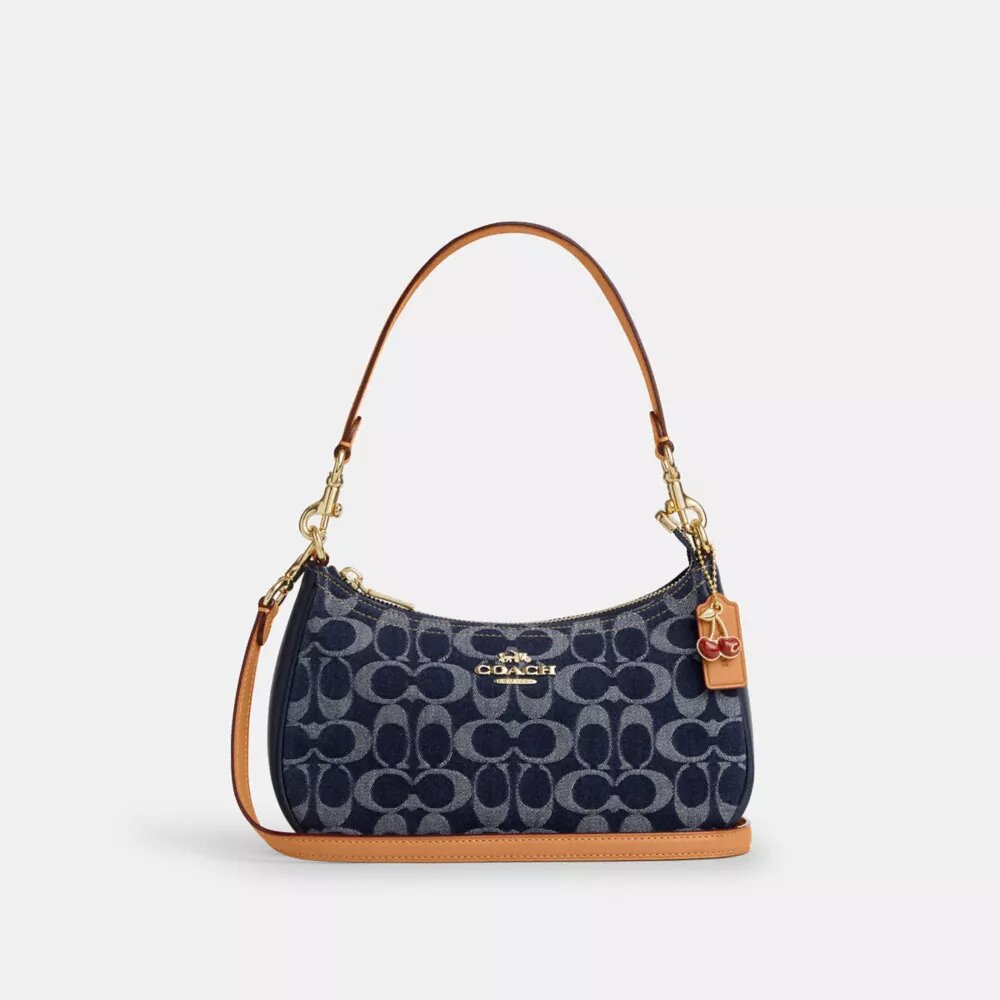 Sac porté épaule Teri en denim emblématique